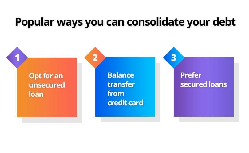 Popular ways you can consolidate your debt