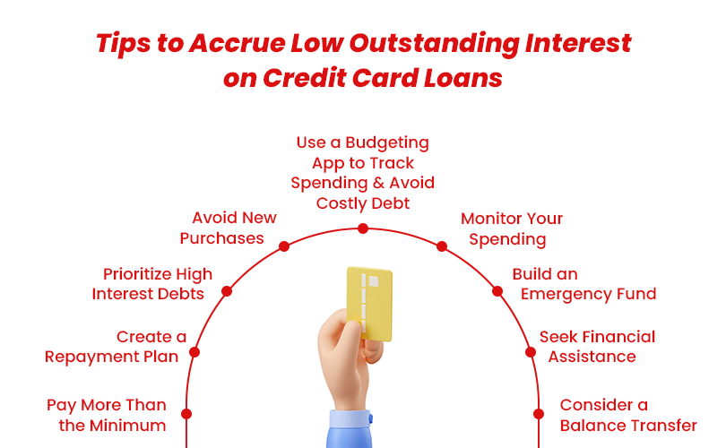 Tips to accrue low outstanding interest on credit card loans​